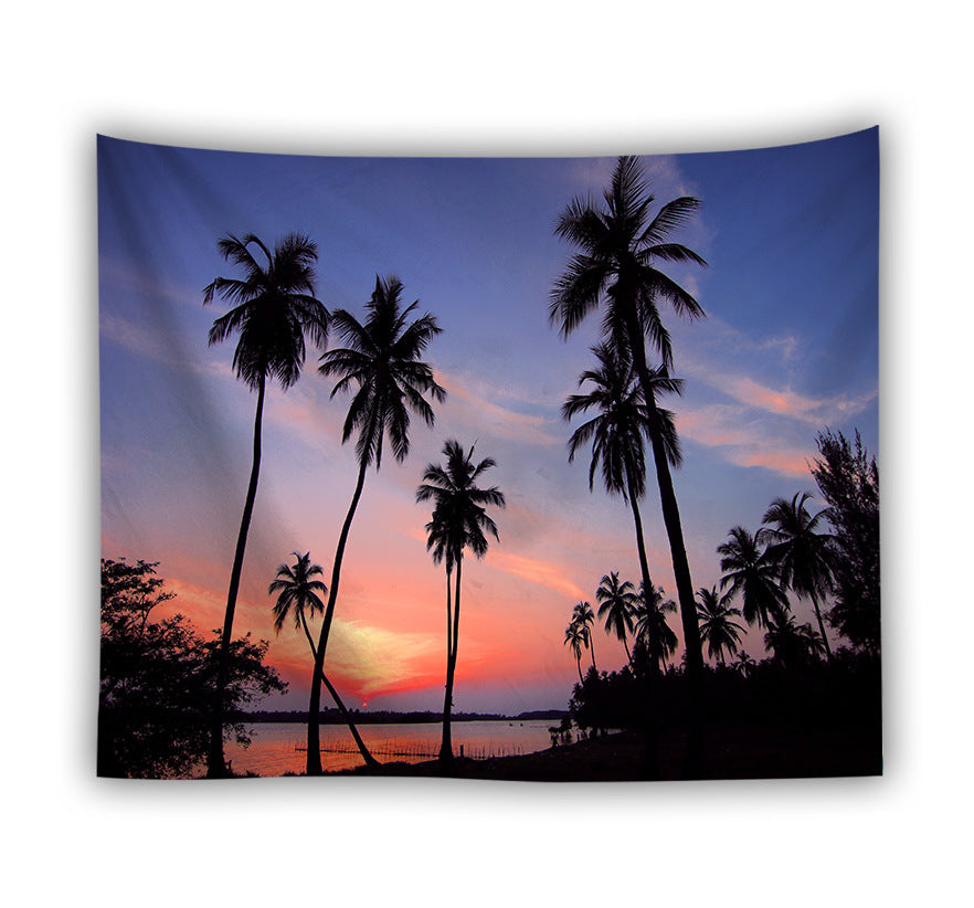 Forest beach tapestry foreign trade