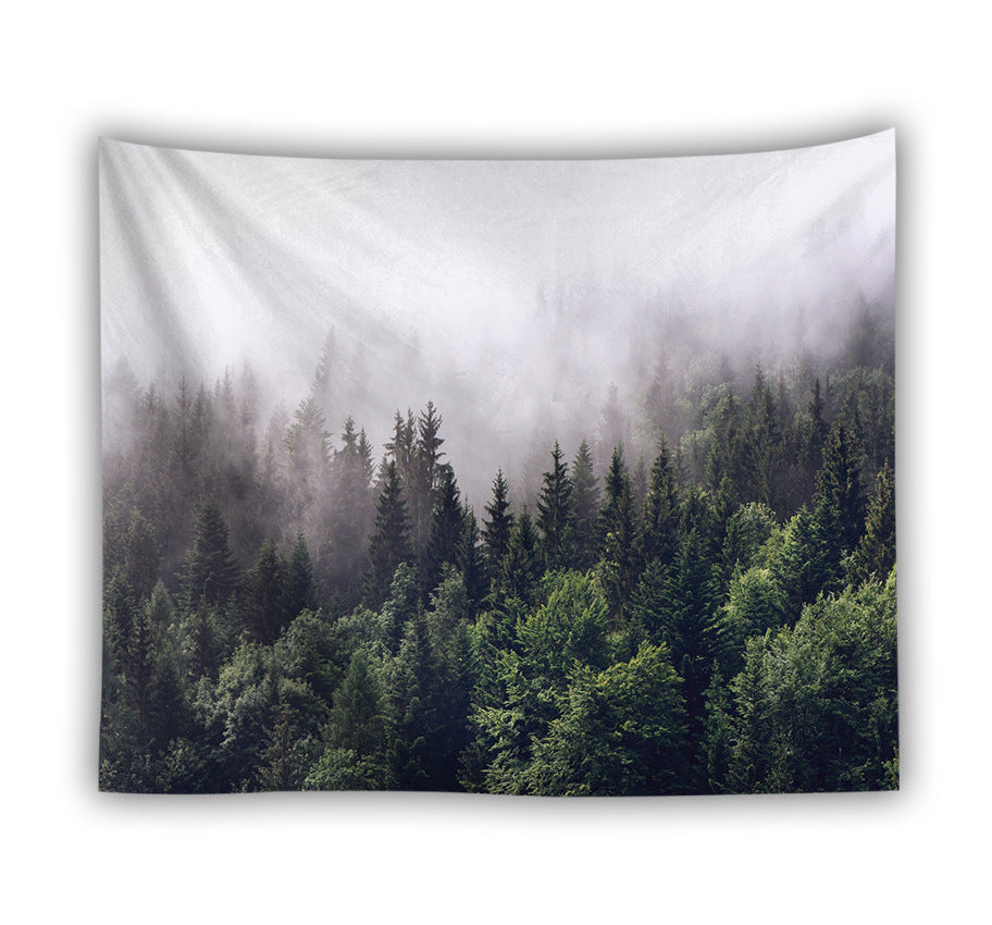 Forest beach tapestry foreign trade