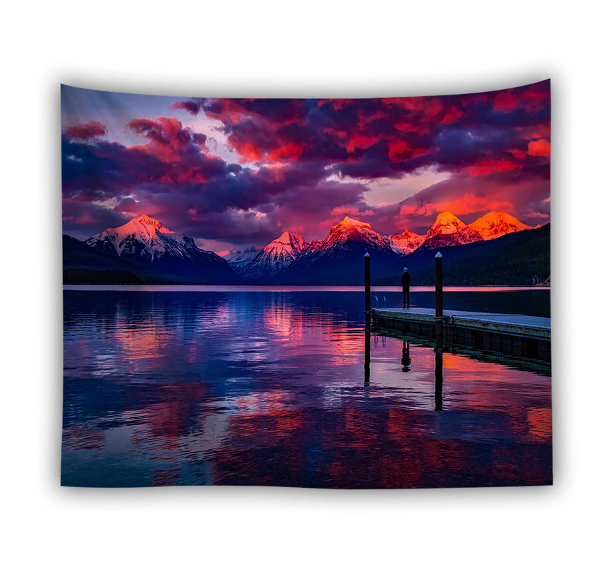 Forest beach tapestry foreign trade