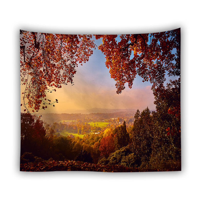 Forest beach tapestry foreign trade