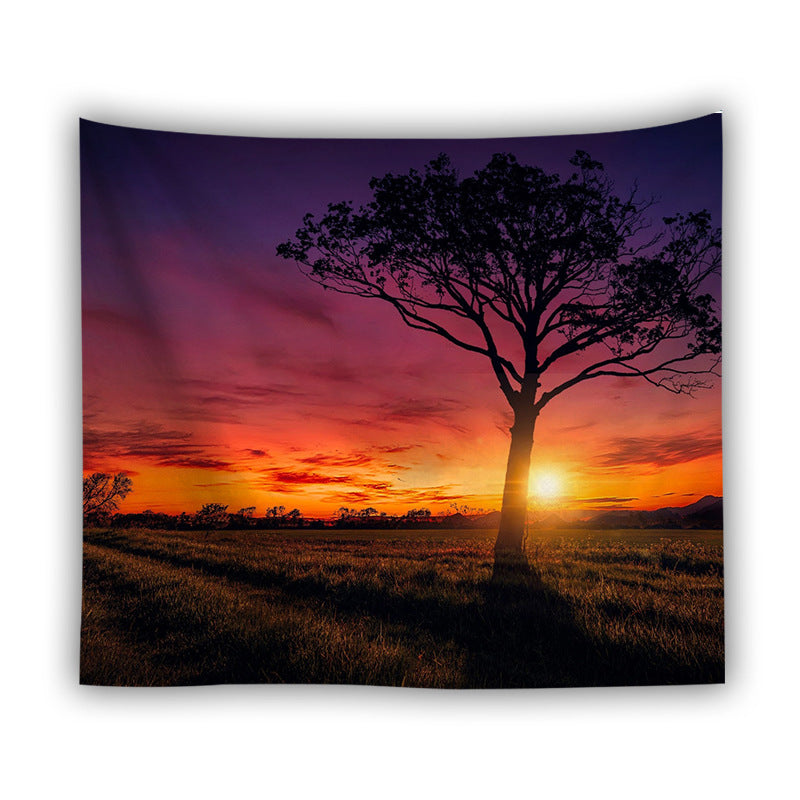 Forest beach tapestry foreign trade