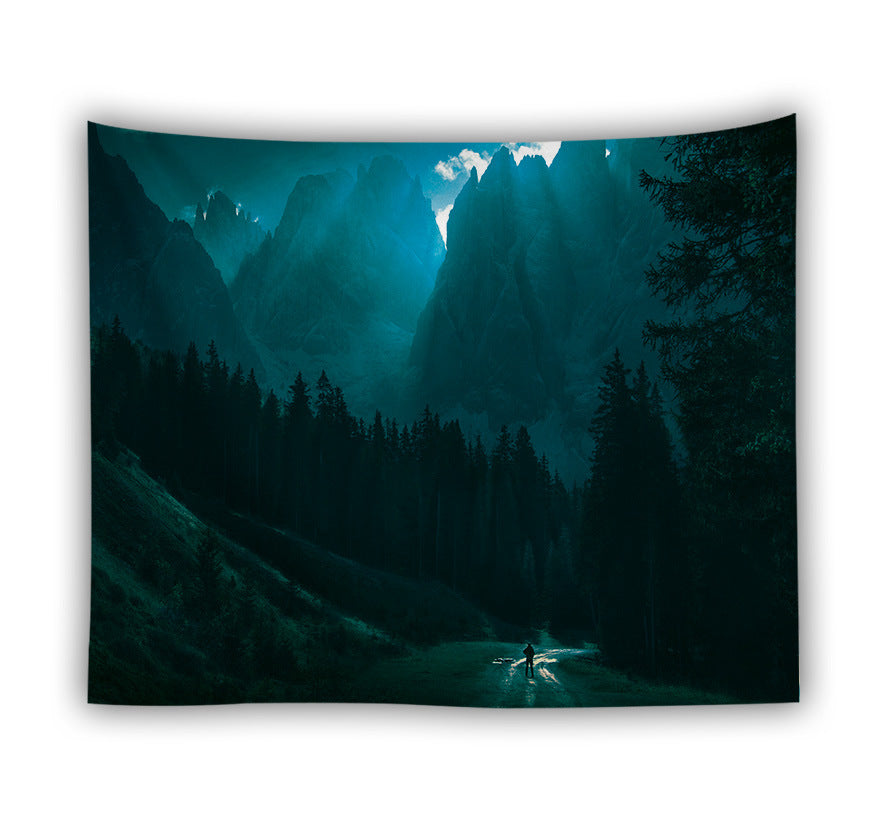 Forest beach tapestry foreign trade