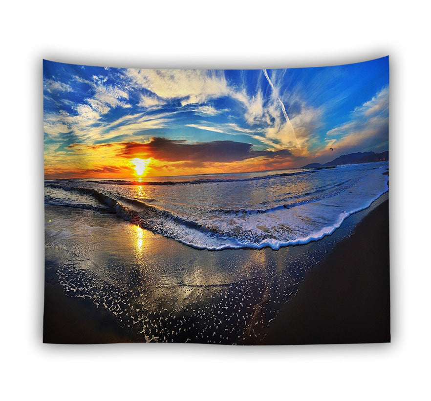 Forest beach tapestry foreign trade