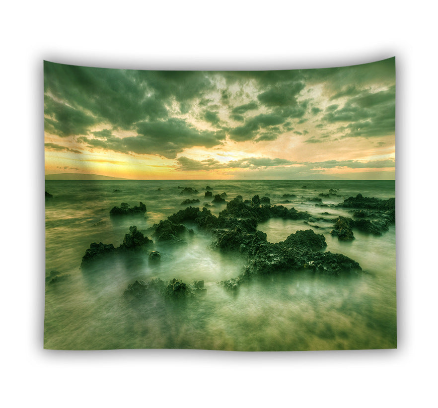 Forest beach tapestry foreign trade