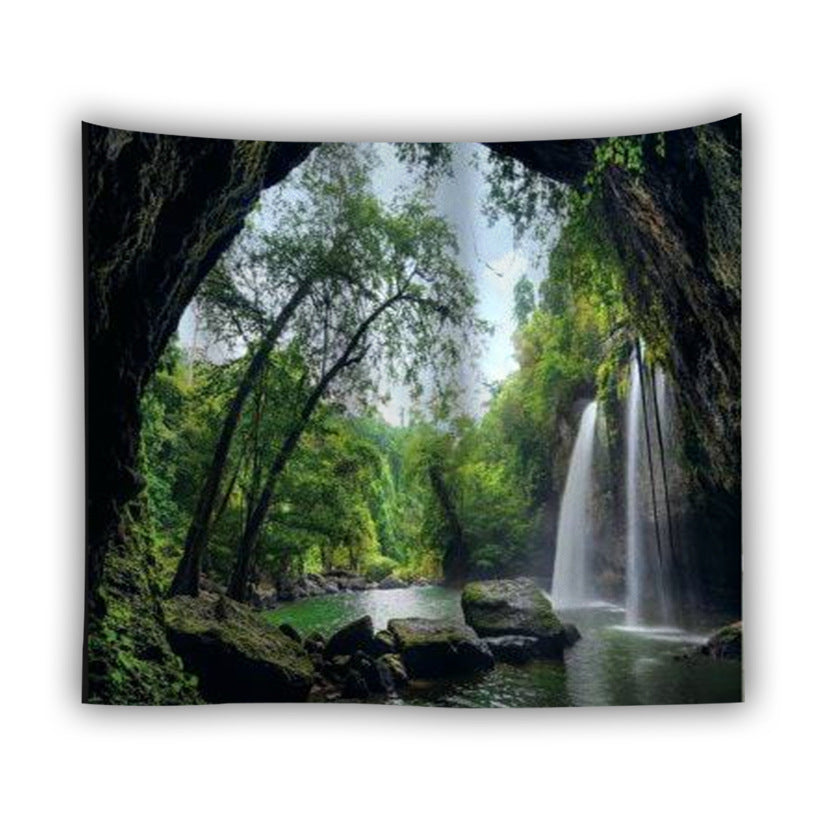 Forest beach tapestry foreign trade