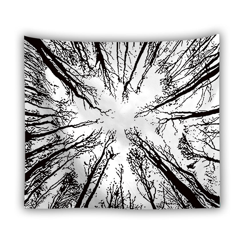 Forest beach tapestry foreign trade