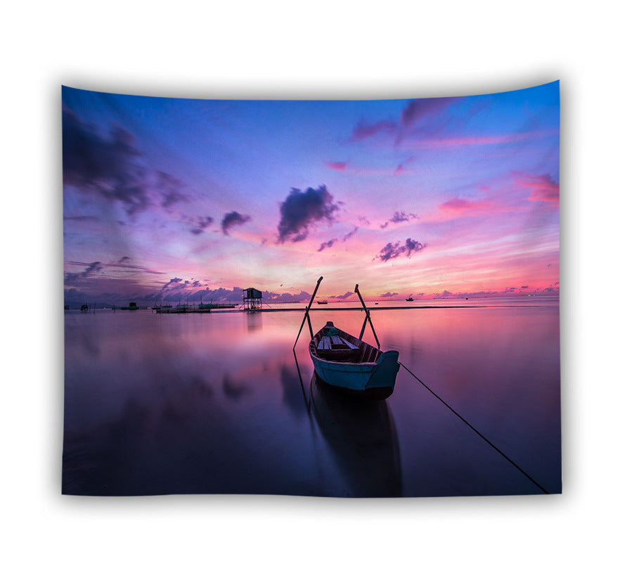 Forest beach tapestry foreign trade