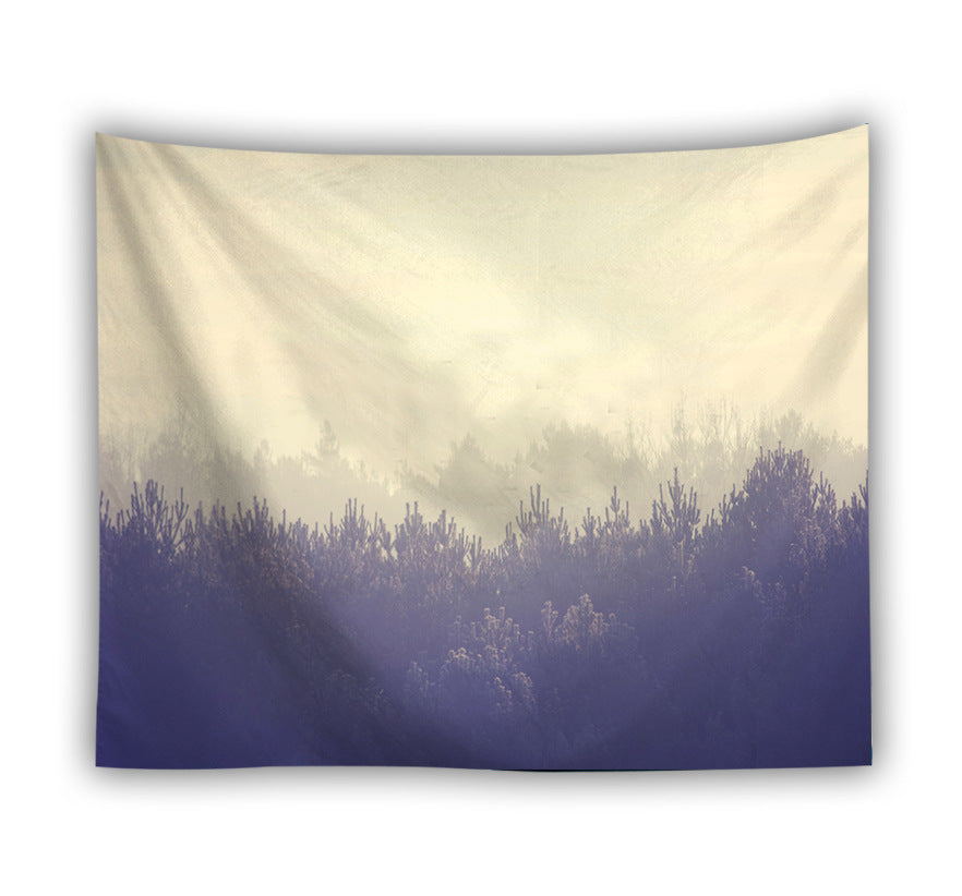 Forest beach tapestry foreign trade 