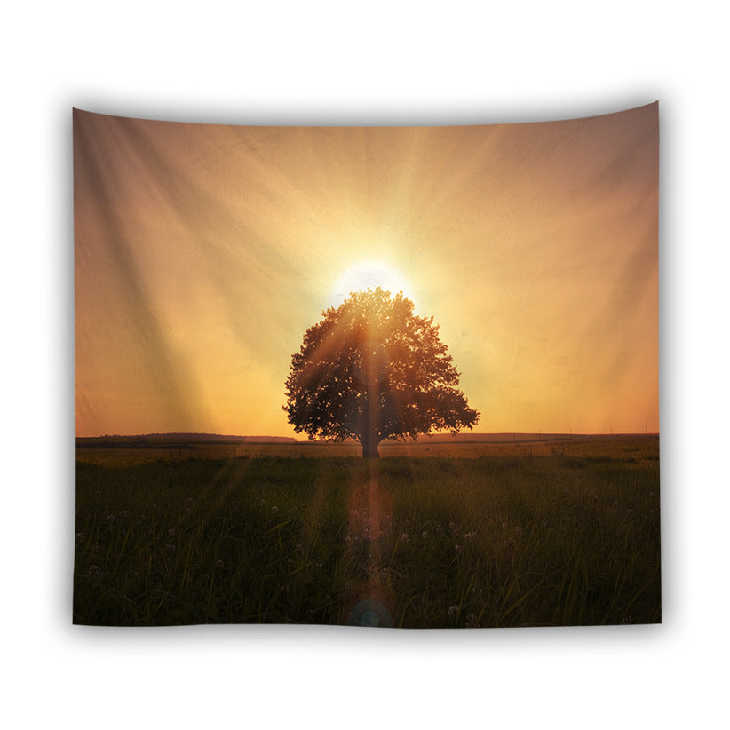 Forest beach tapestry foreign trade 